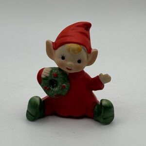 Vintage Christmas Pixie Elf Figurine - Made in Japan